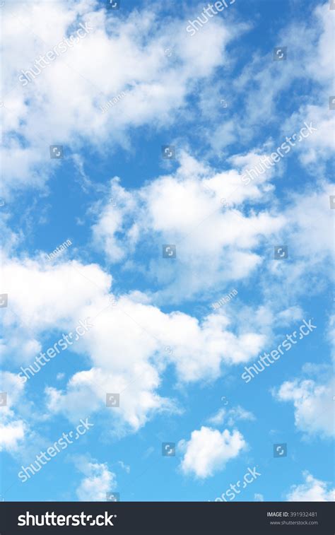 Blank Sky Surface Small Clouds Stock Photo 391932481 Shutterstock