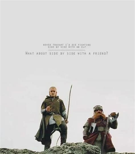 Friends Lord Of The Rings Legolas And Gimli The Hobbit