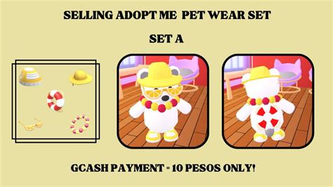 Adopt Me Pet Wear Sets Gcash Payment Everything Else Others On