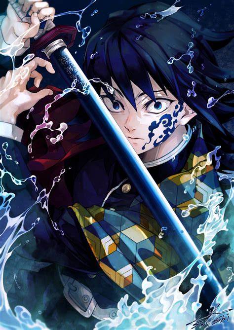 Giyu Tomioka Kimetsu No Yaiba Wallpapers Wallpaper Cave