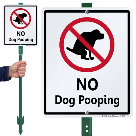 No Dog Poop Signs From 8