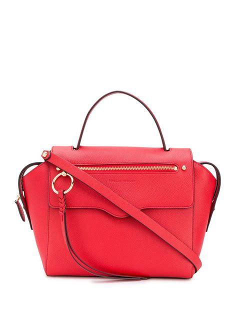 Rebecca Minkoff Leather Gabby Satchel In Red Save 16 Lyst