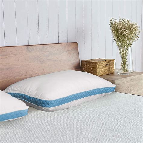 Lux Decor Collection Gusseted Quilted Bed Pillowking Blue Gussets