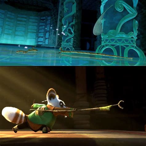 Oogway ascends from kung fu panda. In Kung Fu Panda (2008), Master Oogway's staff is broken ...