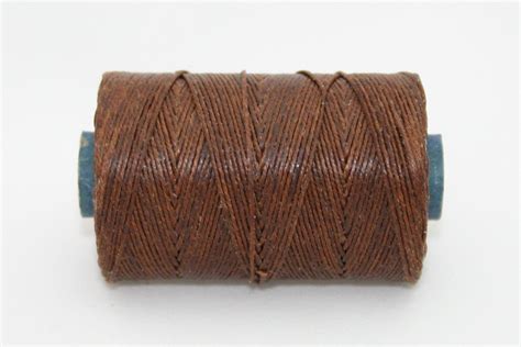 Waxed Irish Linen Thread Walnut Brown 4 Ply