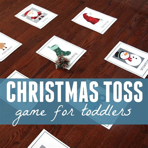 Toddler Approved Christmas Toss Game For Toddlers