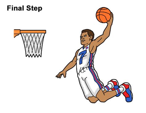 How To Draw A Basketball Player Video And Step By Step Pictures