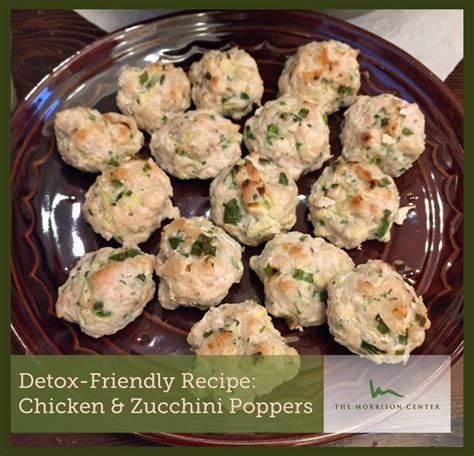 See how easy they are to make in the short video below: Detox Recipe: Chicken & Zucchini Poppers | Morrison Health