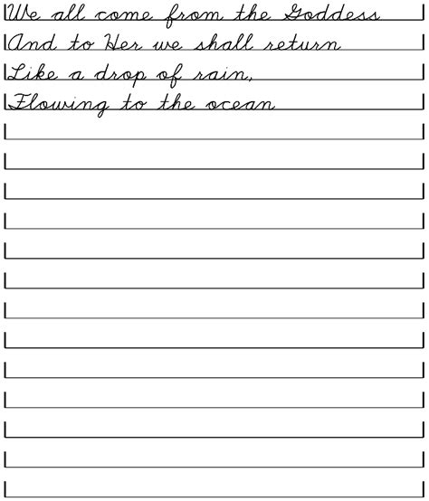 Worksheets To Practice Handwriting For Adults 5 Printable Cursive