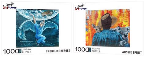 Shop Street Art Jigsaws ⋆ Frontline Heroes And The Aussie Spirit