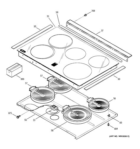 Ge Jsp42sk4ss Electric Range Parts Sears Partsdirect