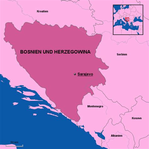 Stepmap Bosnien Und Herzegowinad Landkarte Für Europa