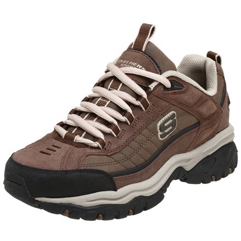 Skechers Mens Energy Downforce Lace Up Brown Sneakers Shoes ~ Sneakers Shoes Lovers