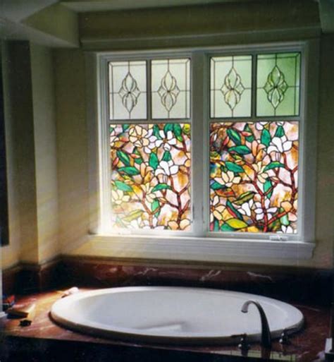 Stained glass window film looks great, is affordable, and is easy to install. Magnolia Electrostatic Printing Stained Glass Film Matte ...