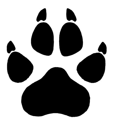 Wolf Paw Print Pictures Clipart Best