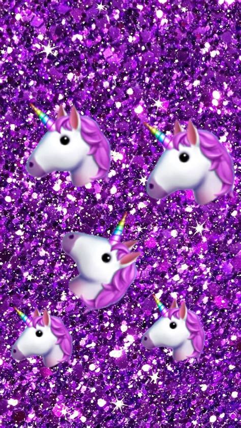 Unicorn Goals Purple Glitter Wallpaper Purple Wallpaper