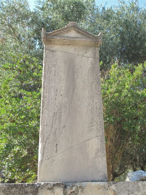 Ancient Funerary Stele Ancient Cemetery Of Kerameikos Athens Athens