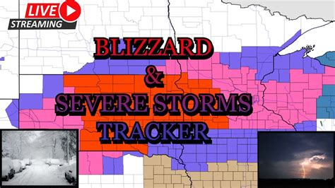 Live Blizzard And Severe Storms Tracker Across Minnesota And South