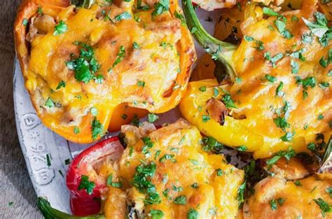Chicken Stuffed Peppers So Healthy So Delish
