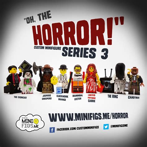 Oh The Horror Series 3 Lego Minifigs Custom Lego Minifigures Horror