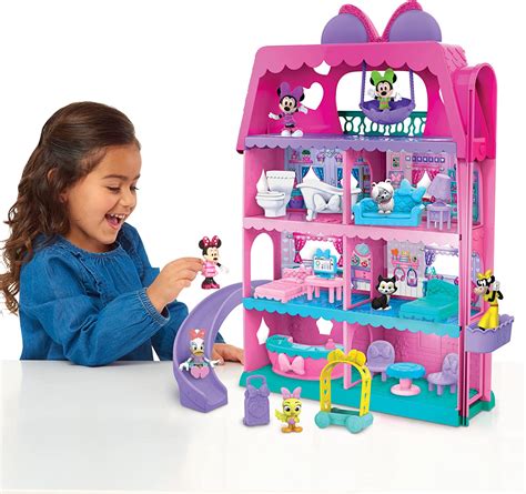 Minnie Mouse Bow Tel Hotel 2 Sided Playset With Lights