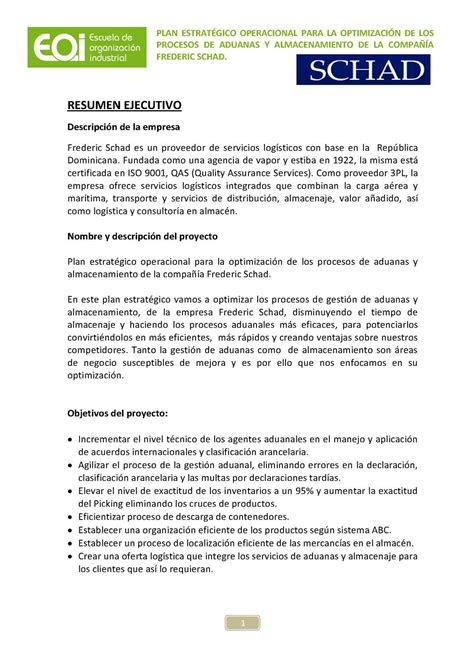 Ejemplo De Resumen Ejecutivo De Una Empresa Resumen Ejecutivo Ejemplo