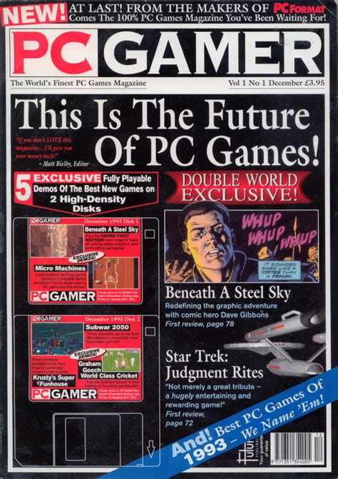Pc Gamer Issue 1 Magazines From The Past Wiki Fandom