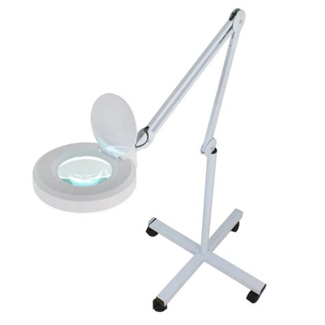 Pro 5x Diopter Led Magnifying Floor Stand Lamp Magnifier Glass Len