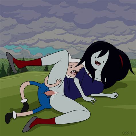 Rule 34 Adventure Time Black Hair Female Finn The Human Male Marceline Uncensored Vampire