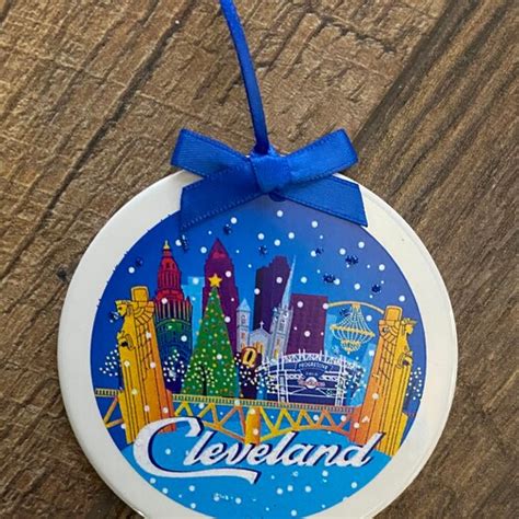 Cleveland Map Ornament Etsy