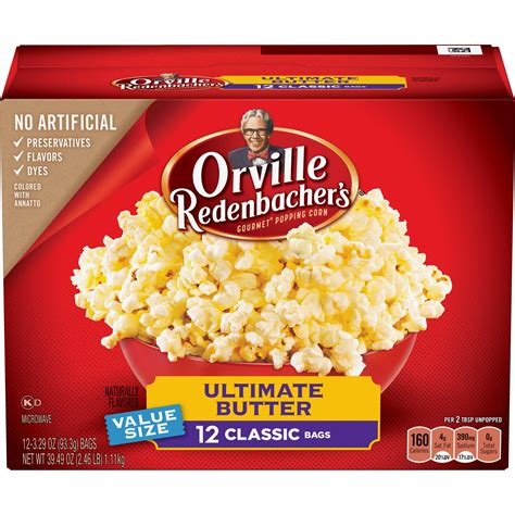 Orville Redenbachers Ultimate Butter Microwave Popcorn 12 Ct 329 Oz Bags