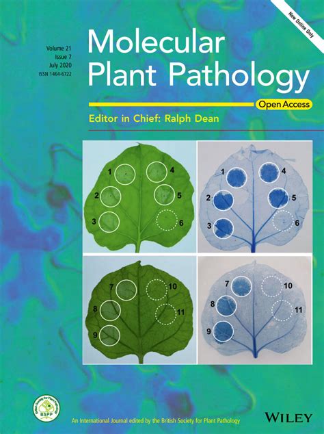 Issue Information 2020 Molecular Plant Pathology Wiley Online Library