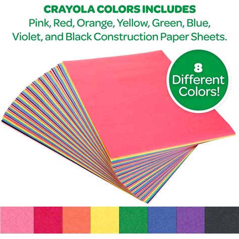 Crayola Construction Paper 96 Sheets 9×12 99 3000 One Shop Toy Store