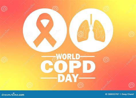 World Copd Day Chronic Obstructive Pulmonary Disease Stock