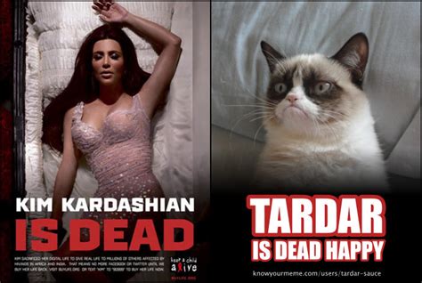 kim kardashian is dead grumpy cat know your meme