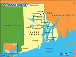Rhode Island Karte - Vereinigte Staaten