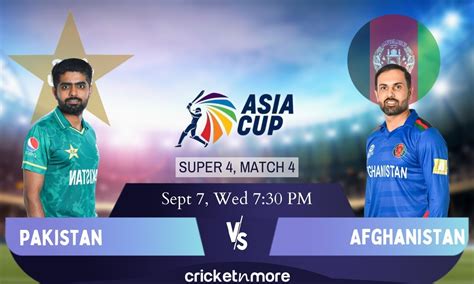 Asia Cup Super Match Pakistan Vs Afghanistan Cricket Match Prediction Fantasy Tips