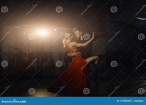 Beautiful Passionate Dancers Dancing Stock Image Image Of Dark Background