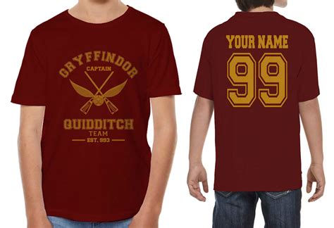 Customize Old Gryffindor Captain Quidditch Team Kid Youth T Shirt