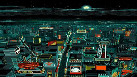 Pixel City Wallpapers Wallpaper Cave