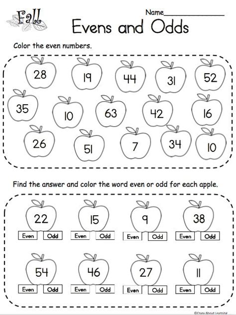 Even And Odd Numbers Worksheet Free 2nd Grade Math Worksheets