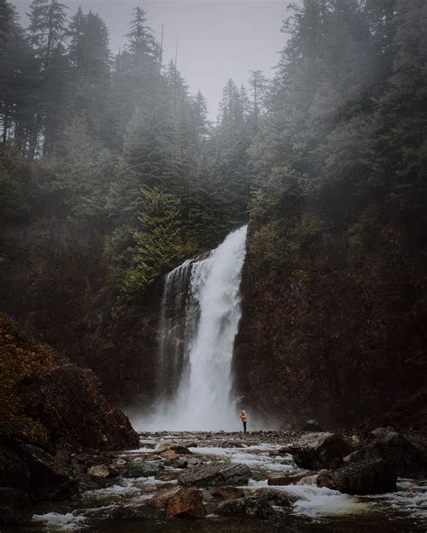 Waterfall Cliff Trees River Landscape Hd Phone Wallpaper Peakpx