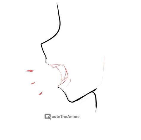 Side View Of Face Drawing Open Mouth
