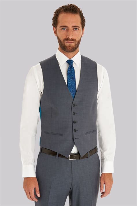Ted Baker Tailored Fit Steel Grey Waistcoat