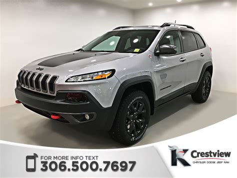 New 2018 Jeep Cherokee Trailhawk Leather Plus 4x4 V6 Sunroof