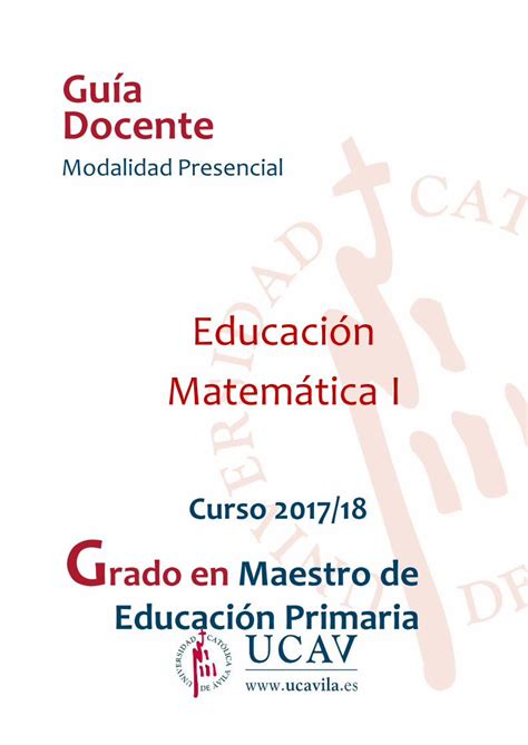 PDF Educación Matemática I PDF fileDuración Semestral Anual