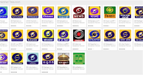 Dd Doordarshan Television Mobile Apps Collection Youth Apps