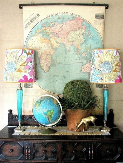 Worldly Decorating With Globes And Maps