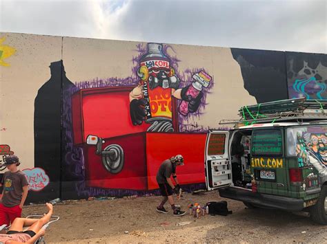 Graffiti Artists From Around The World Paint The Mural Mile In St Louis