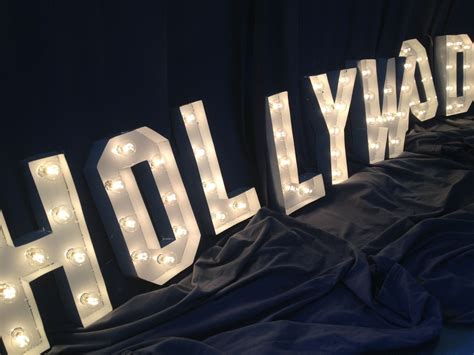 Hand Crafted Hollywood Sign Marquee Letter 18 Inch Tall Channel Letters